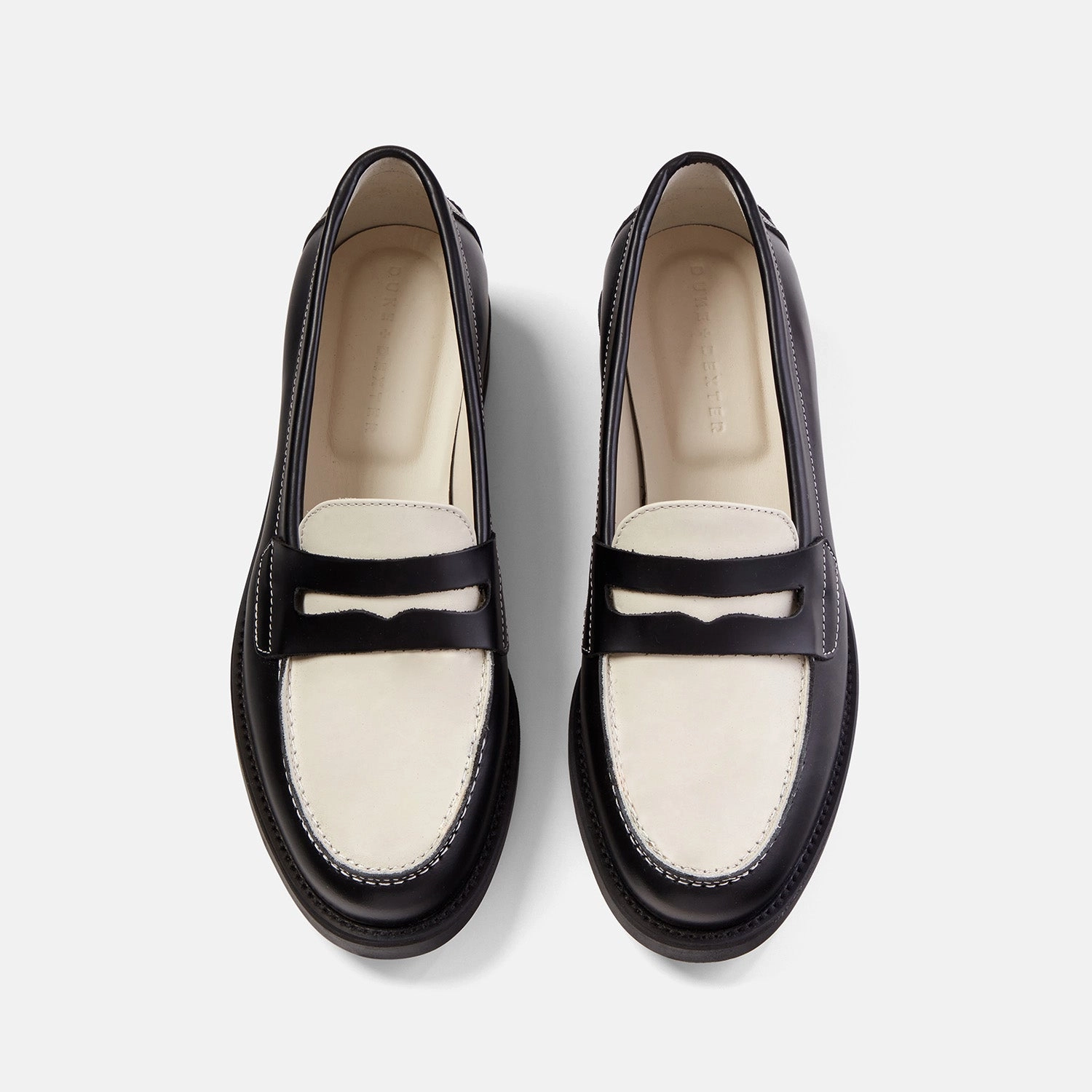 Dinner Outing Wilde Black   White Penny Loafer - Women's