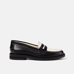 Go Easy Open Guard Wilde Black   White Penny Loafer - Women's