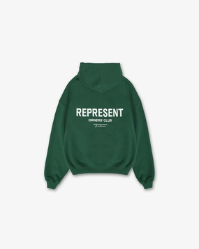 Thermal Lining Represent Owners Club Hoodie - Racing Green