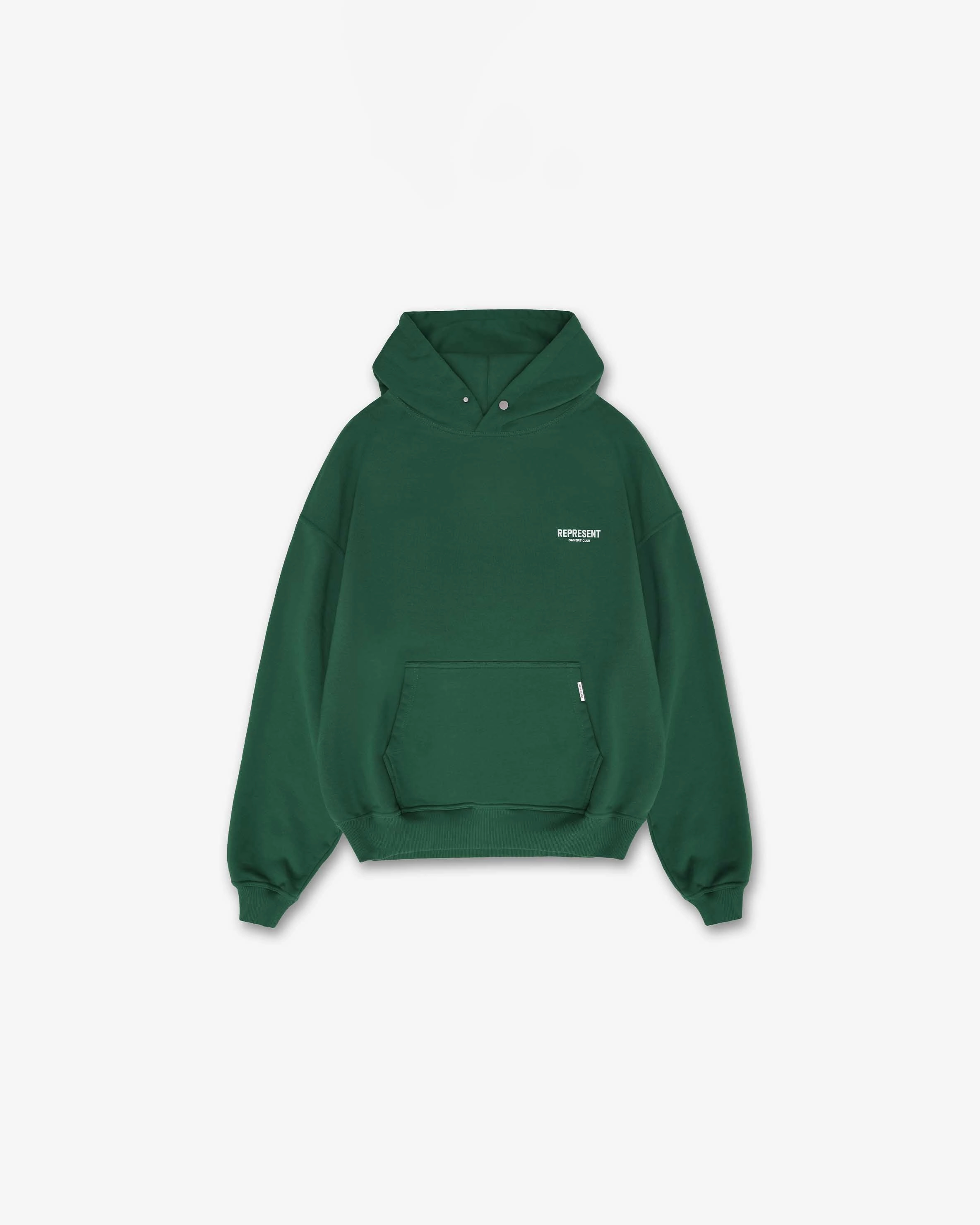 Represent Owners Club Hoodie - Racing Green Cozy Night In Trend Feel