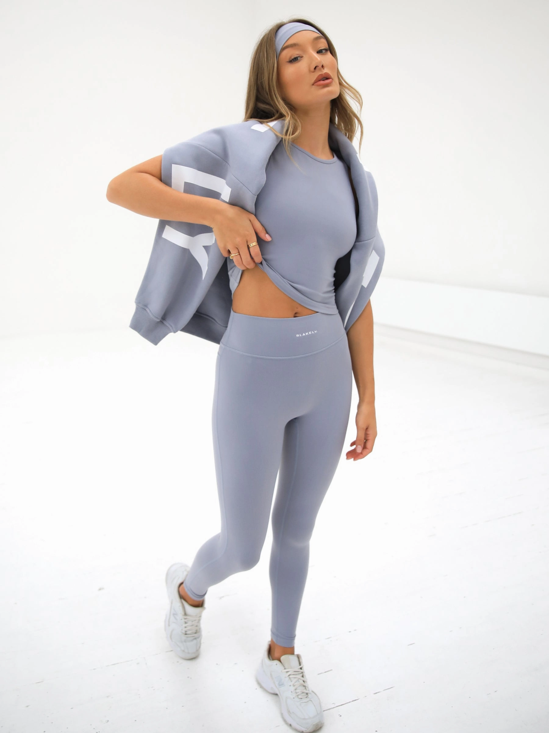 Ultimate Soft Lifestyle Leggings - Pale Lilac Body-Hugging Fit Slim Silhouette