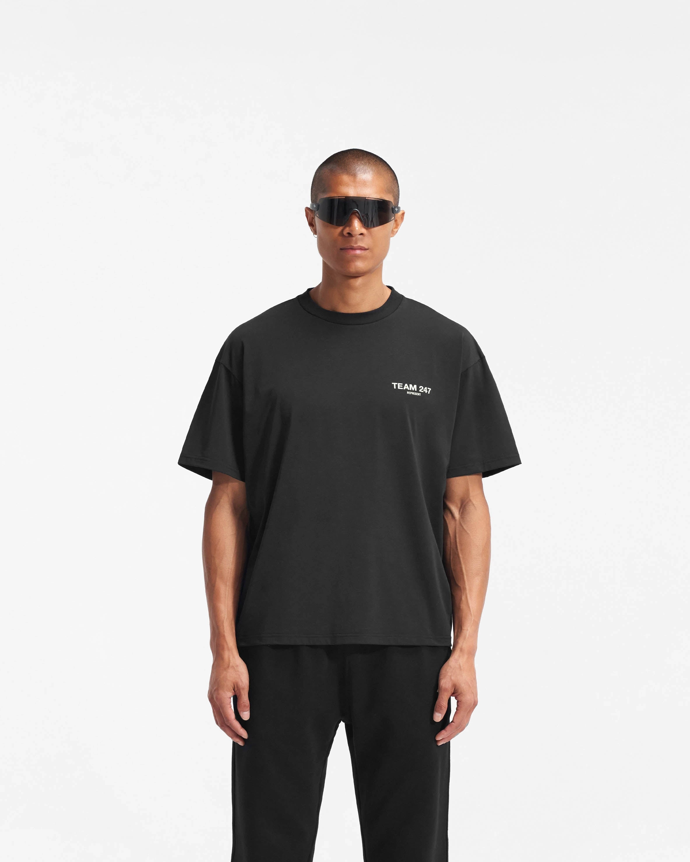Team 247 Oversized T-Shirt - Black ComfortOptimizedConstruction Beach Outfit