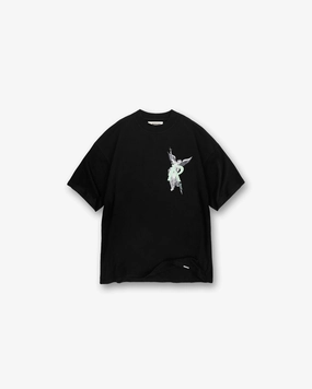 Archangel Initial T-Shirt - Jet Black Indoor Comfort HeatResistantMaterial