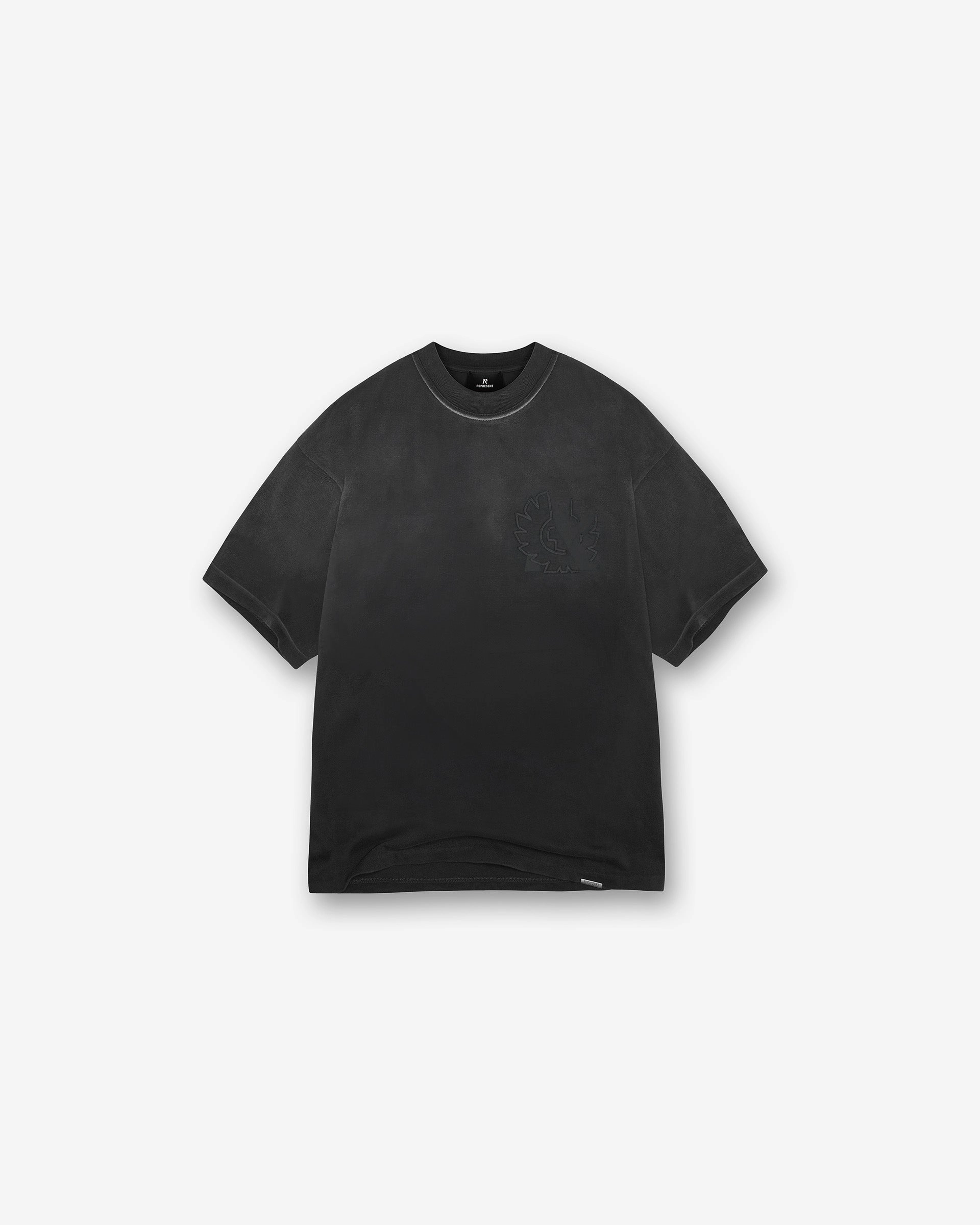 loose but not baggy Tagless Comfort Represent X Belstaff Outline Phoenix T-Shirt - Shadow