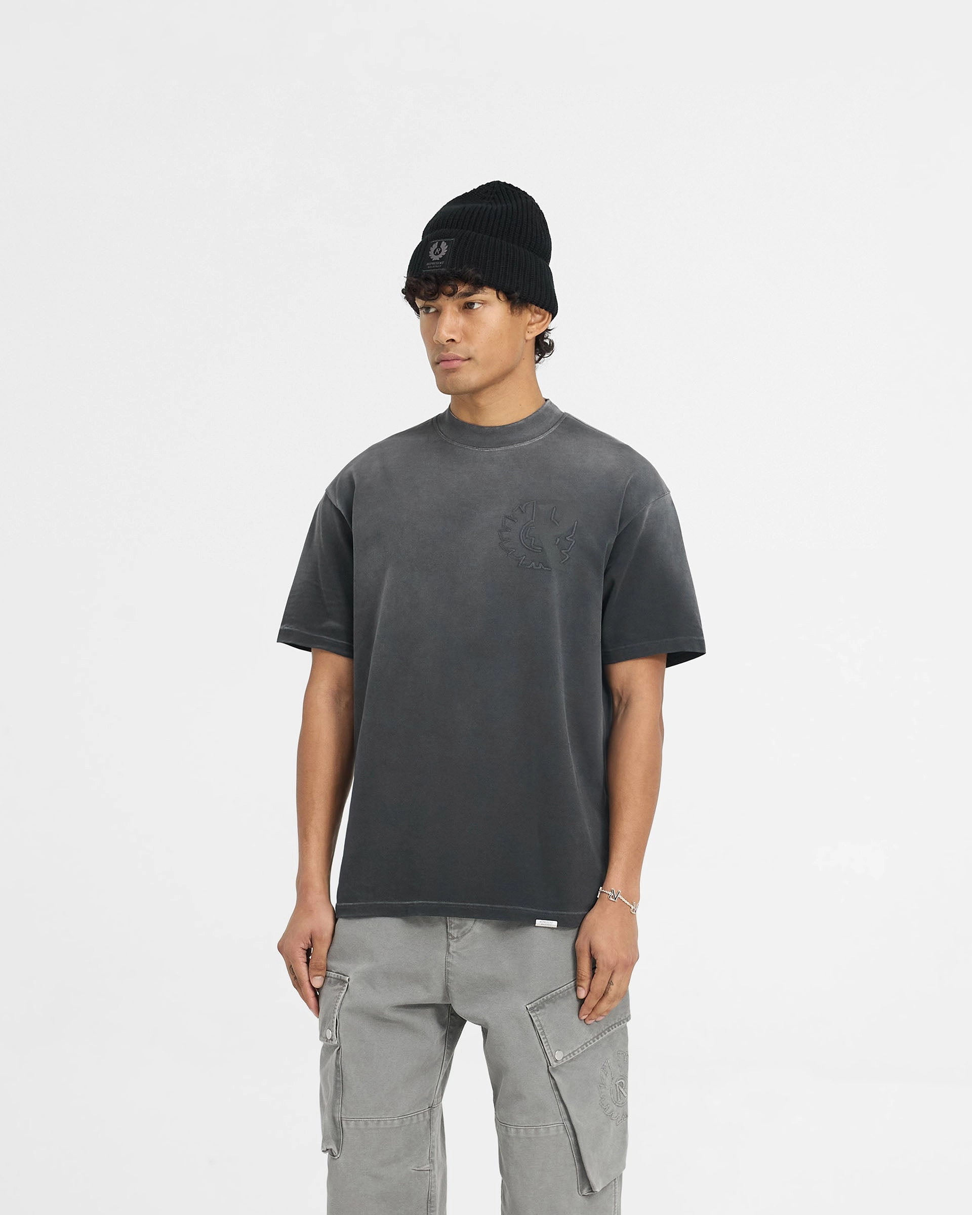 Represent X Belstaff Outline Phoenix T-Shirt - Shadow Active Wear Fit for All Seasons