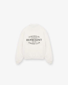 Represent Owners Club Stamp Sweater - Flat White MachineWashable Structure