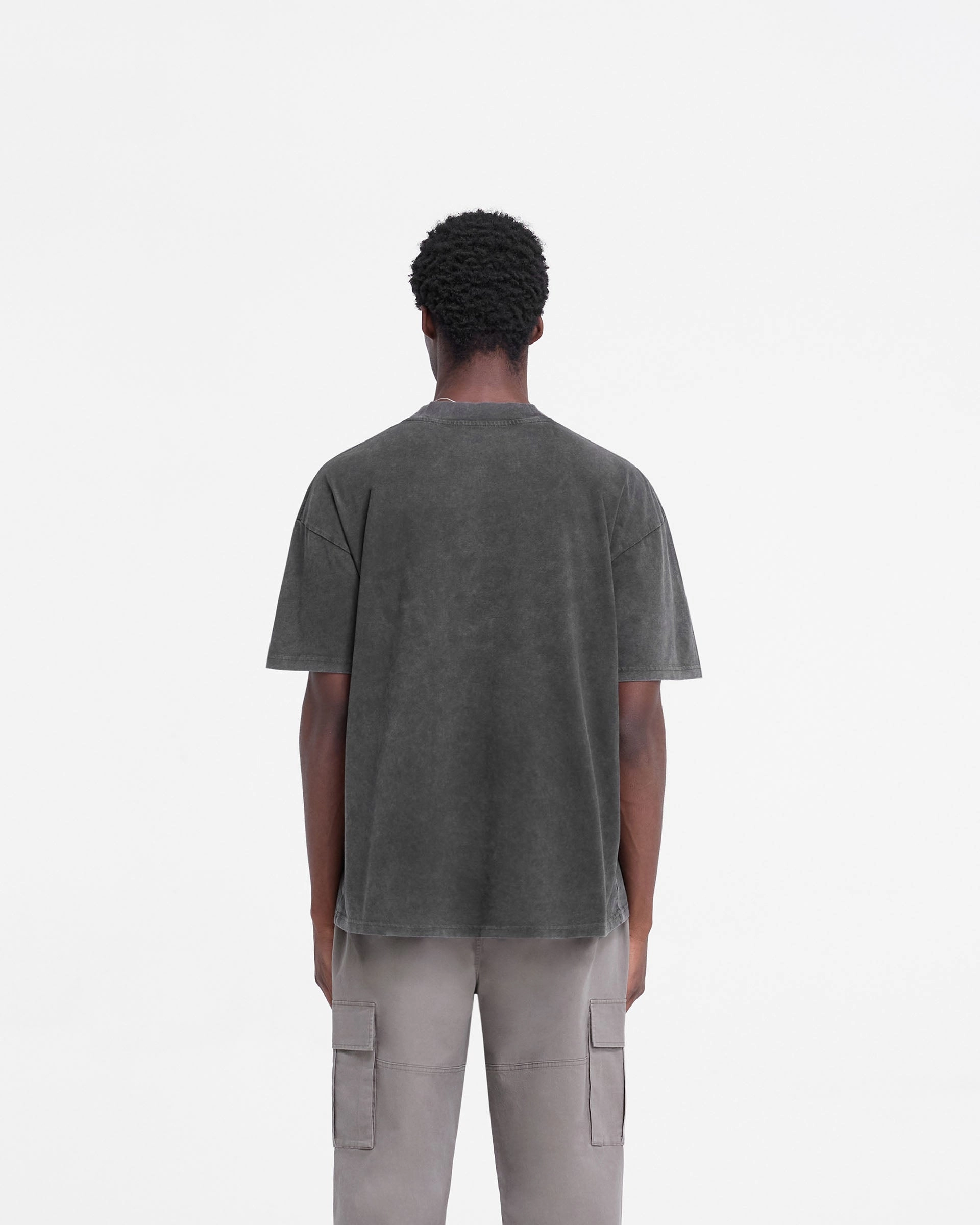 Wrinkle Resistant Material Rep Applique T-Shirt - Vintage Black