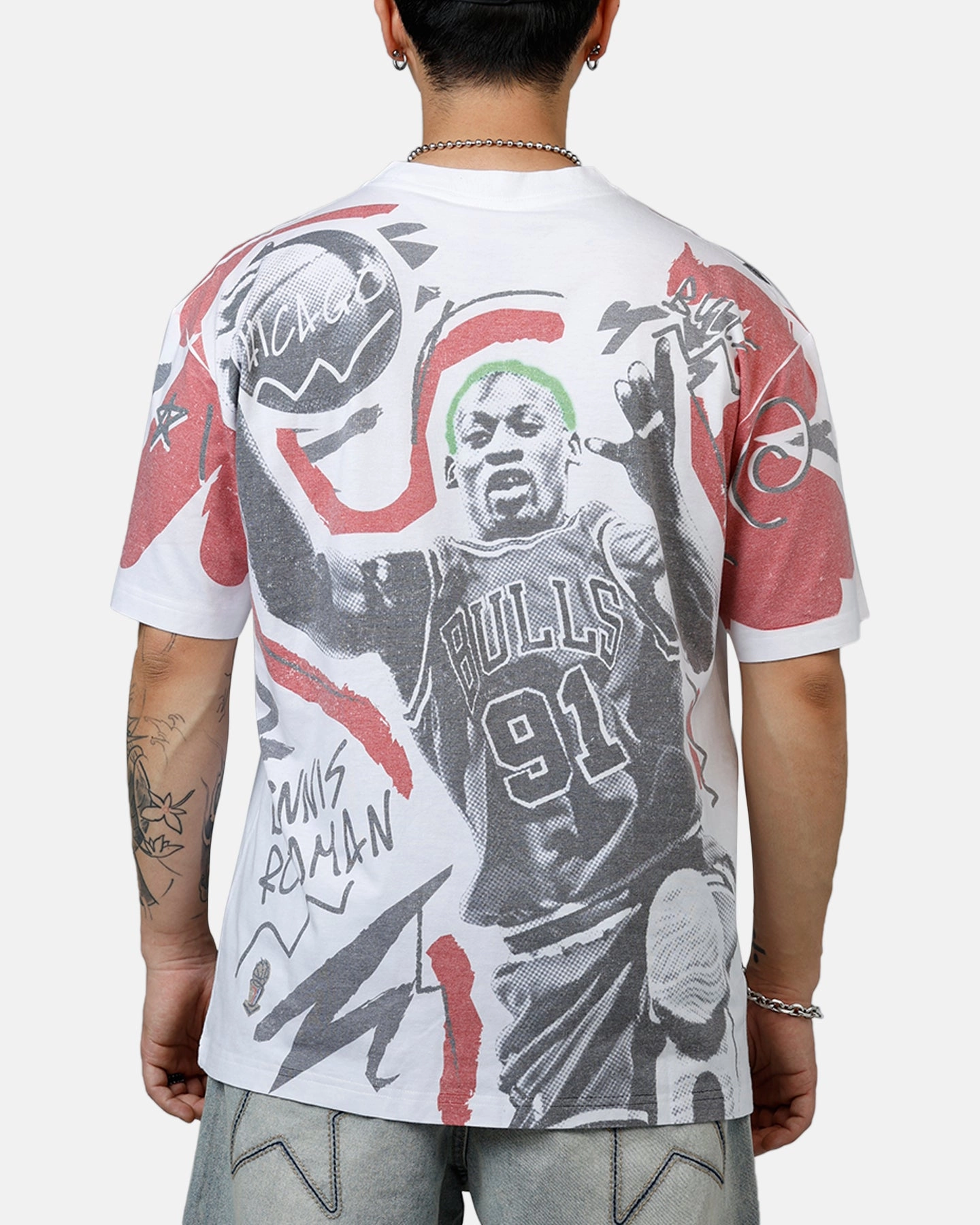 SleevelessOption Mitchell & Ness Dennis Rodman Showstopper T-Shirt Red
