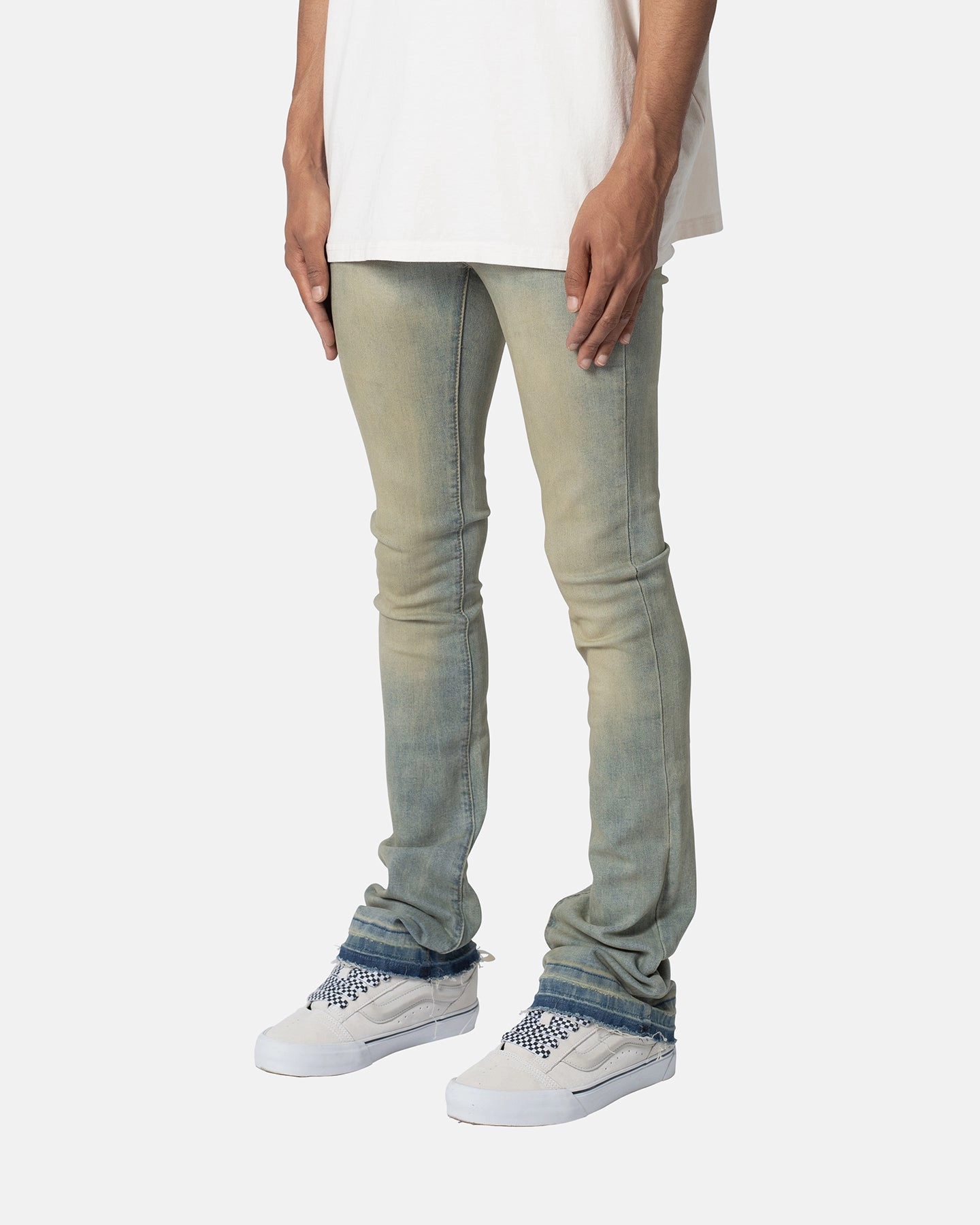 MNML X514 Skinny Stacked Denim Jeans Vintage Blue Full Flex On The Move