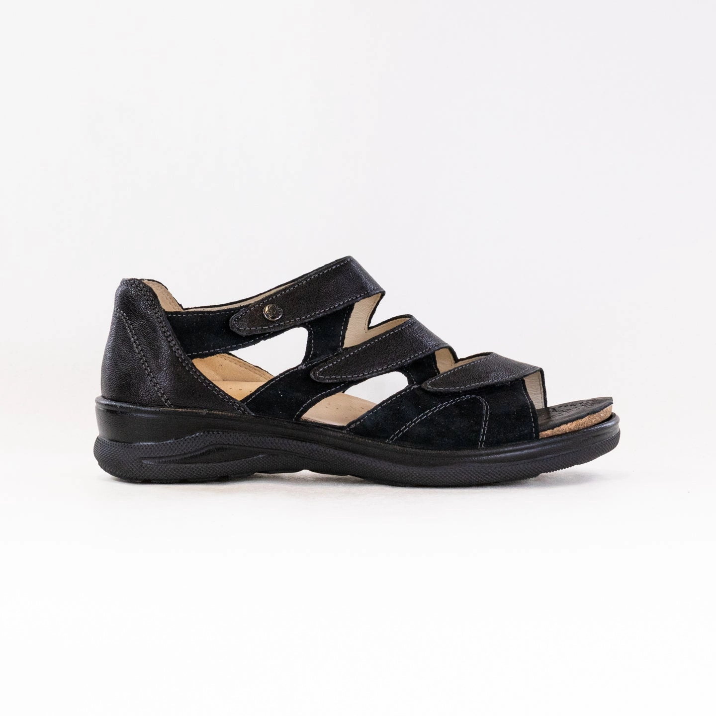Woven Anatomical Toe Ridge Fidelio Hilani (Women's) - Black Leather