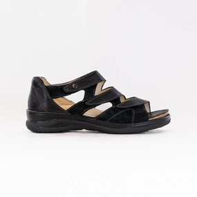 Woven Anatomical Toe Ridge Fidelio Hilani (Women's) - Black Leather
