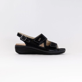 Rope Knot Fidelio Vienna Sandal (Women's) - Black Float