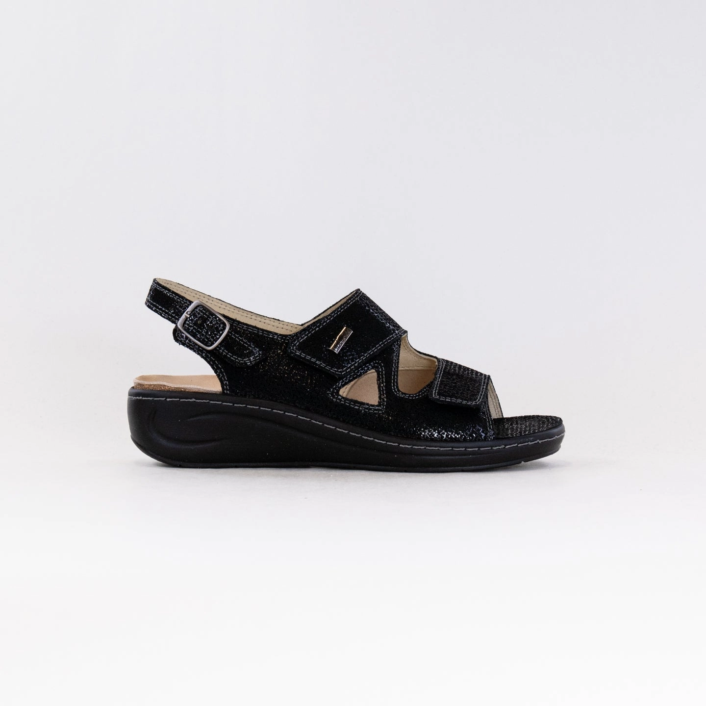 Rope Knot Fidelio Vienna Sandal (Women's) - Black Float