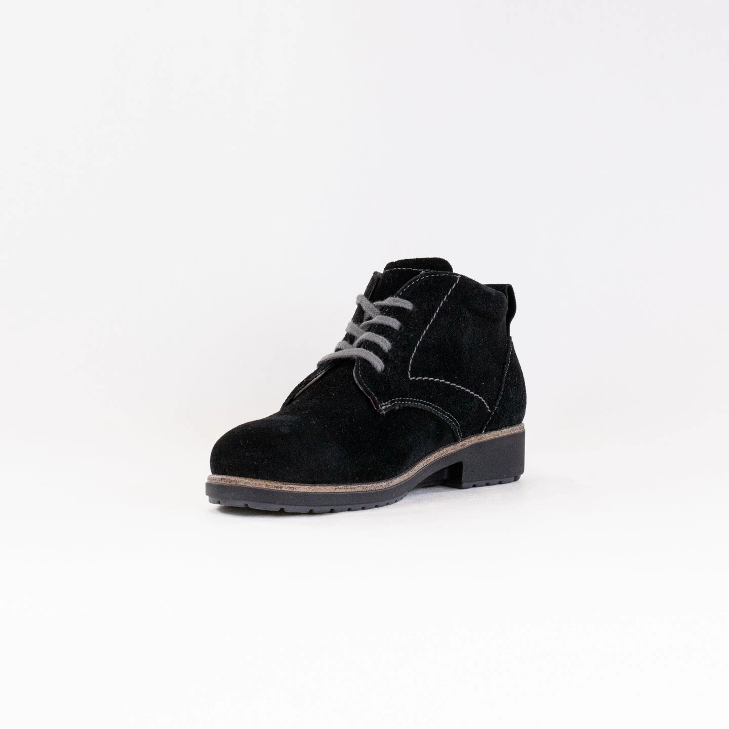 Finn Comfort Cranston (Women's) - Black Suede Nylon Material Hunting Trip