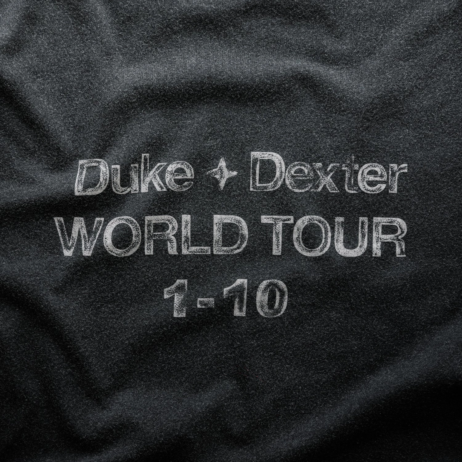 DWT 10 Washed Black T-Shirt Comfortable Weave