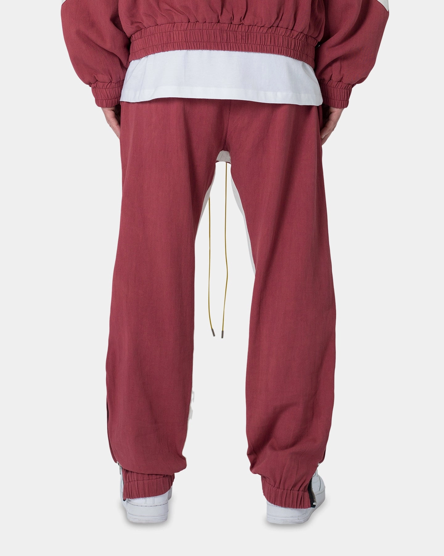 MNML Twill Racing Pants Rust Essential Waist