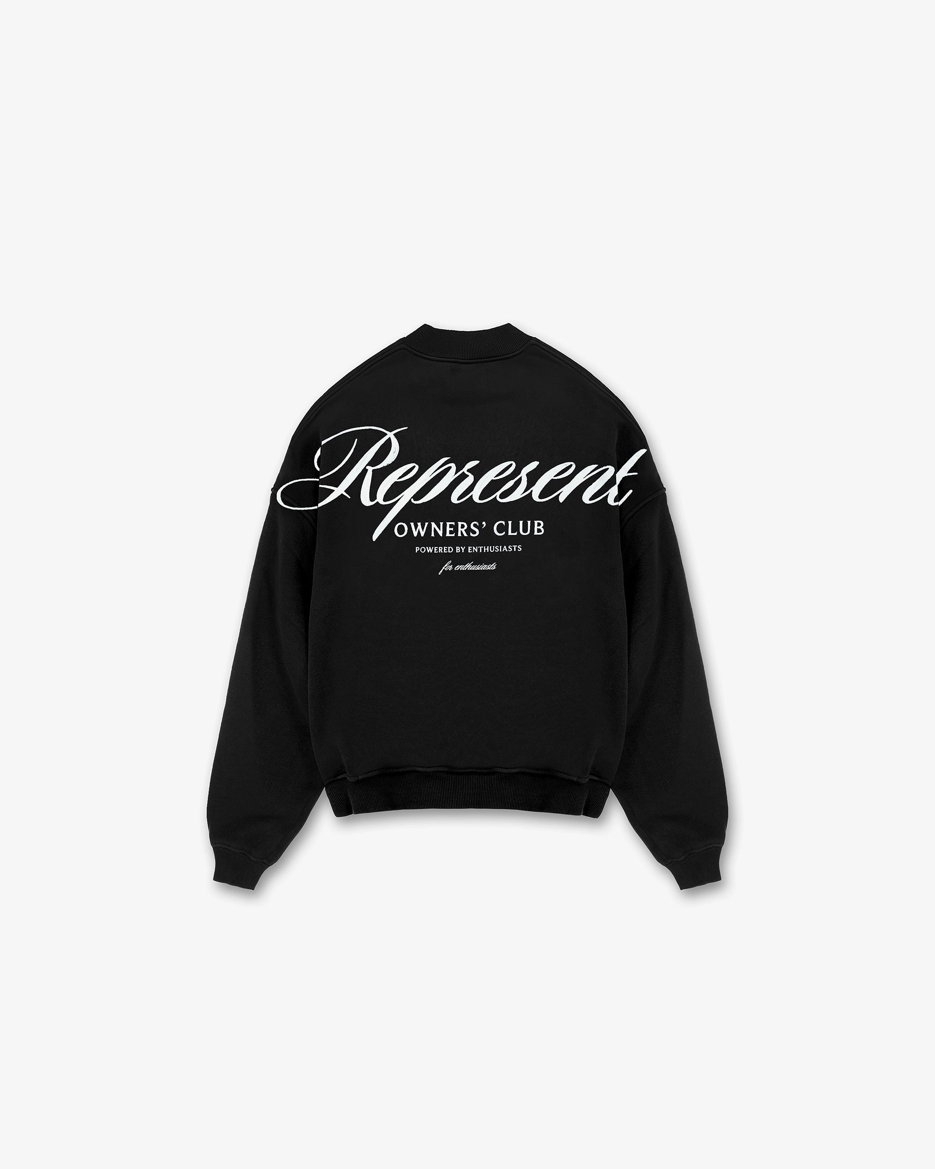 Represent Owners Club Script Sweater - Black Urban Comforted
