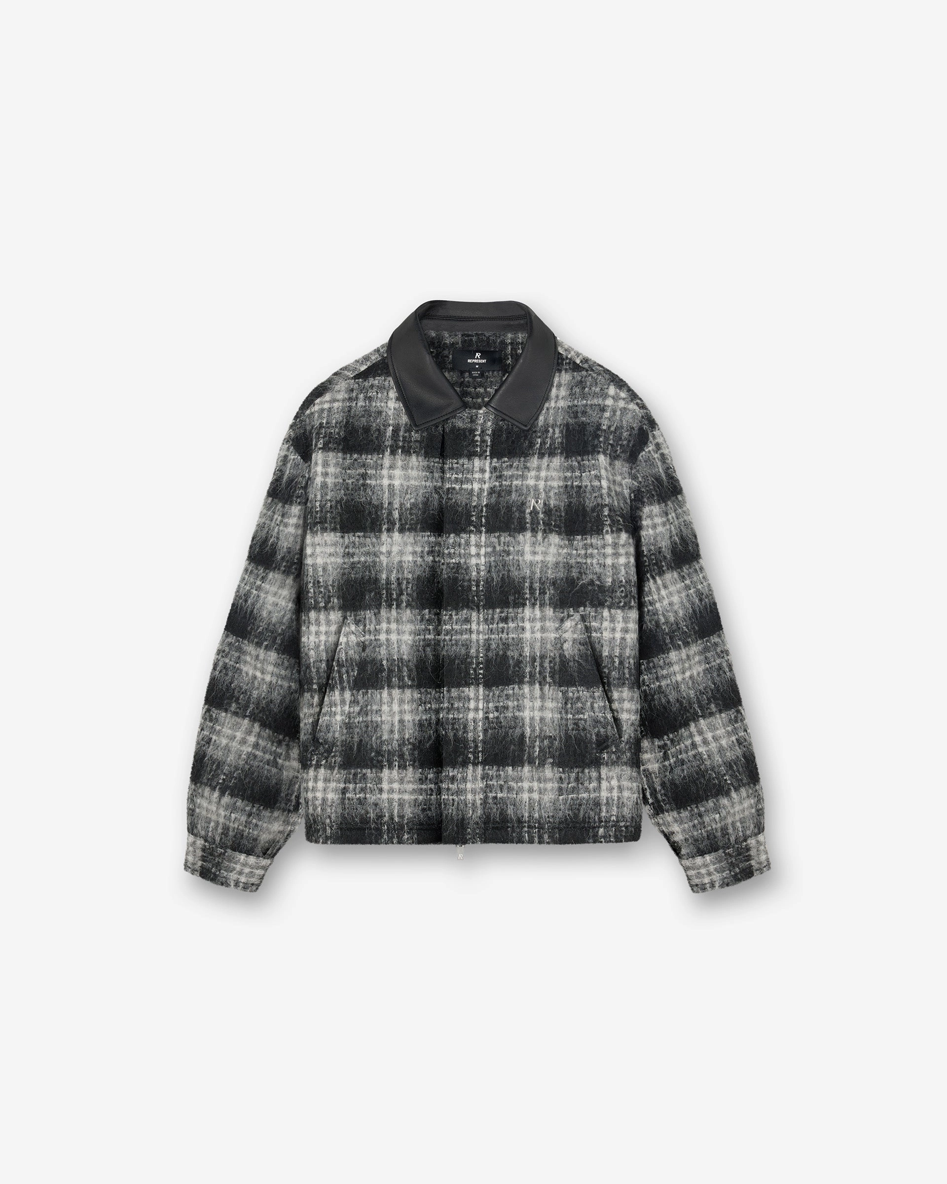 Casual Comfort Flannel Check Overshirt - Jet Black