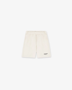 denim material ski wear Represent Owners Club Shorts - Flat White
