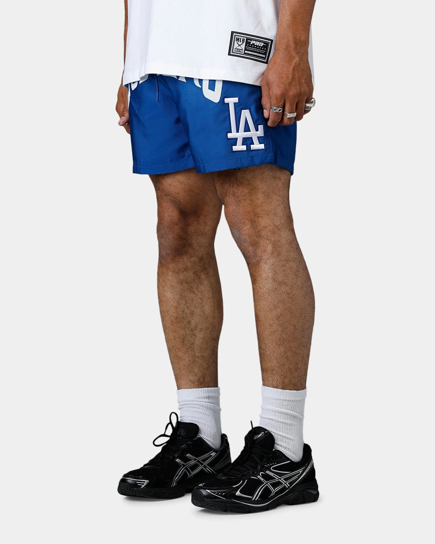 Pro Standard Los Angeles Dodgers City Tour 2.0 Shorts Blue Snag Free Fabric Seamless Waist Technology