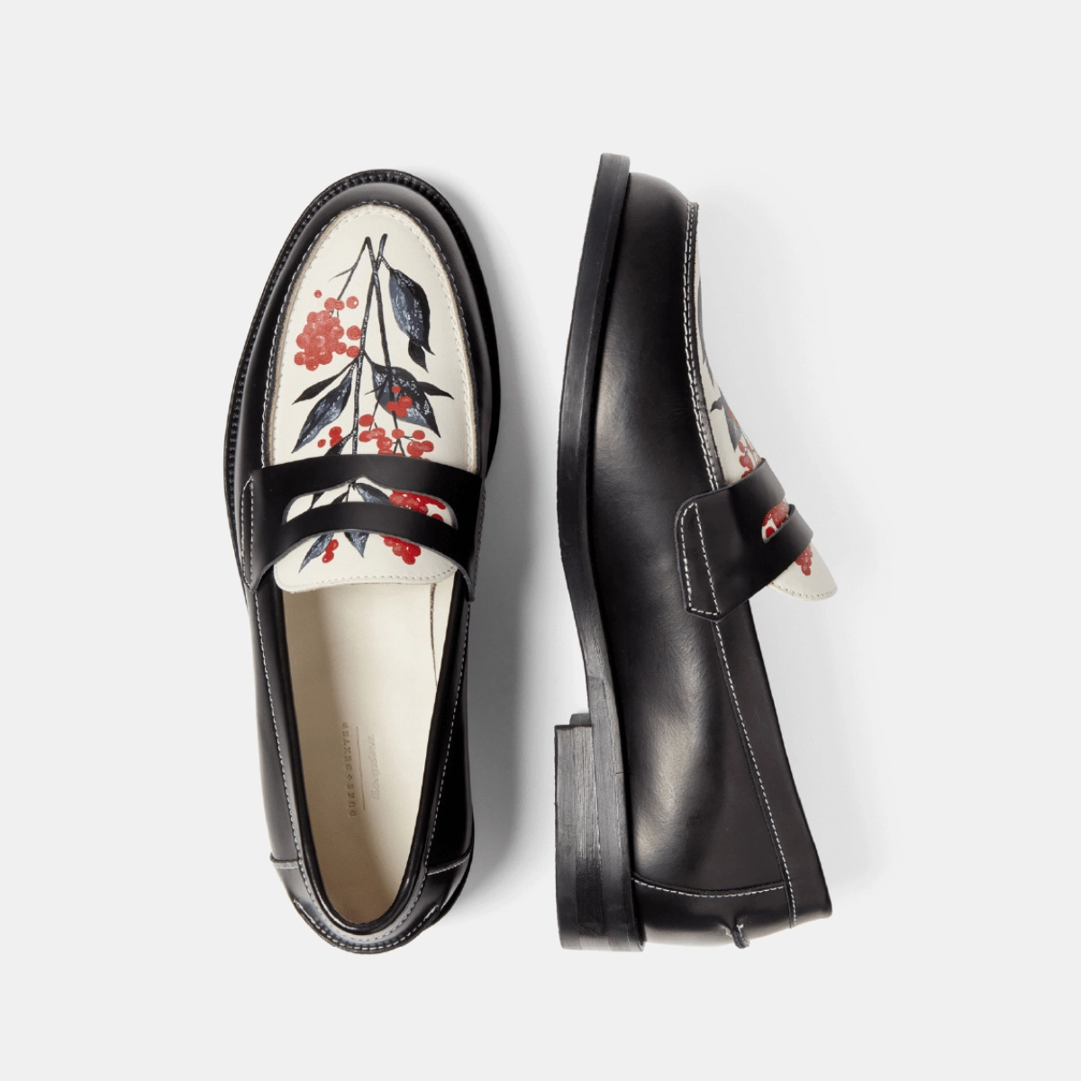 Free Path Lane Safe Path Wilde Hand-Painted Berry Penny Loafer - Women's