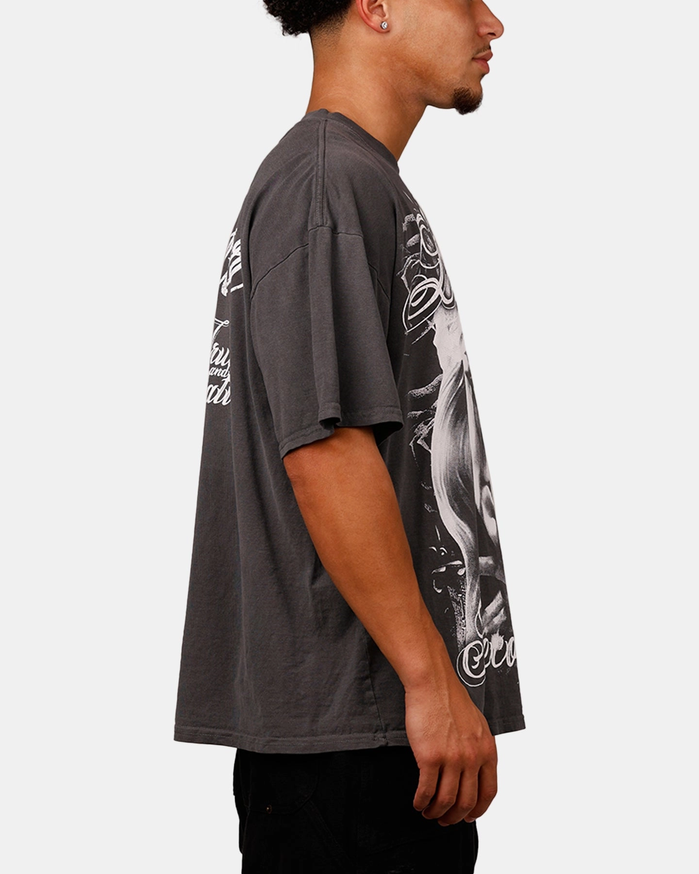 Odor Resistant Technology ConvertibleCollar Loiter Truth And Reconciliation T-Shirt Charcoal