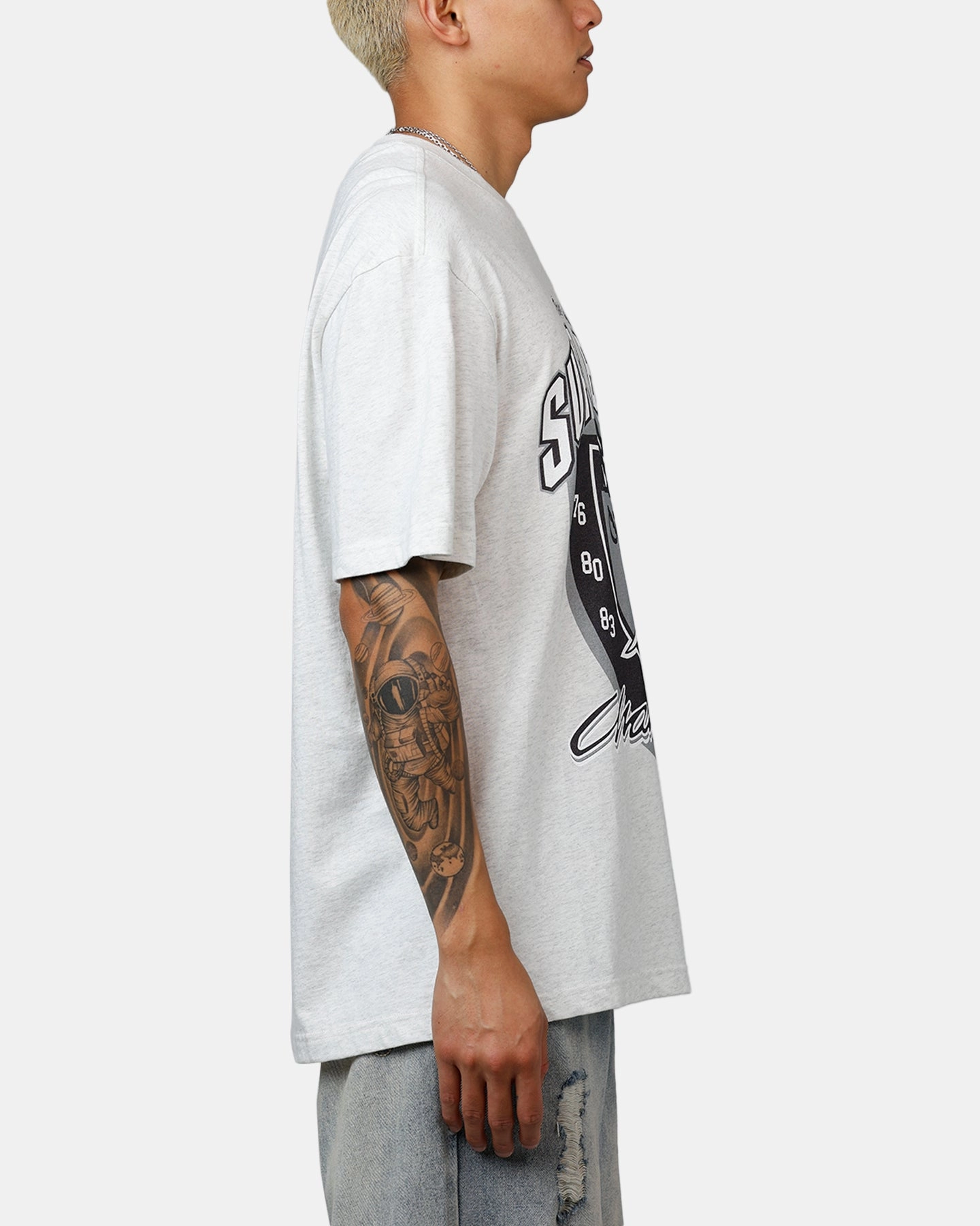 Mitchell & Ness Las Vegas Raiders Super Bowl T-Shirt Grey Marle/Otc Breathable Design Durable Weave