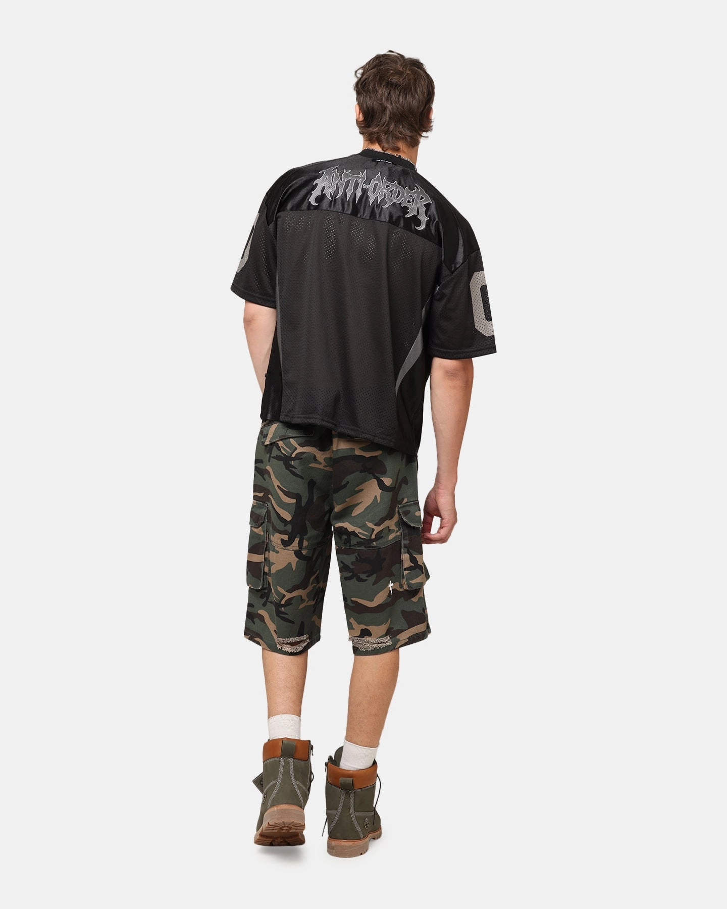 The Anti Order Sparta Mesh Team Jersey Black/Grey Fade Resistant Finish Tear Resistant Weave