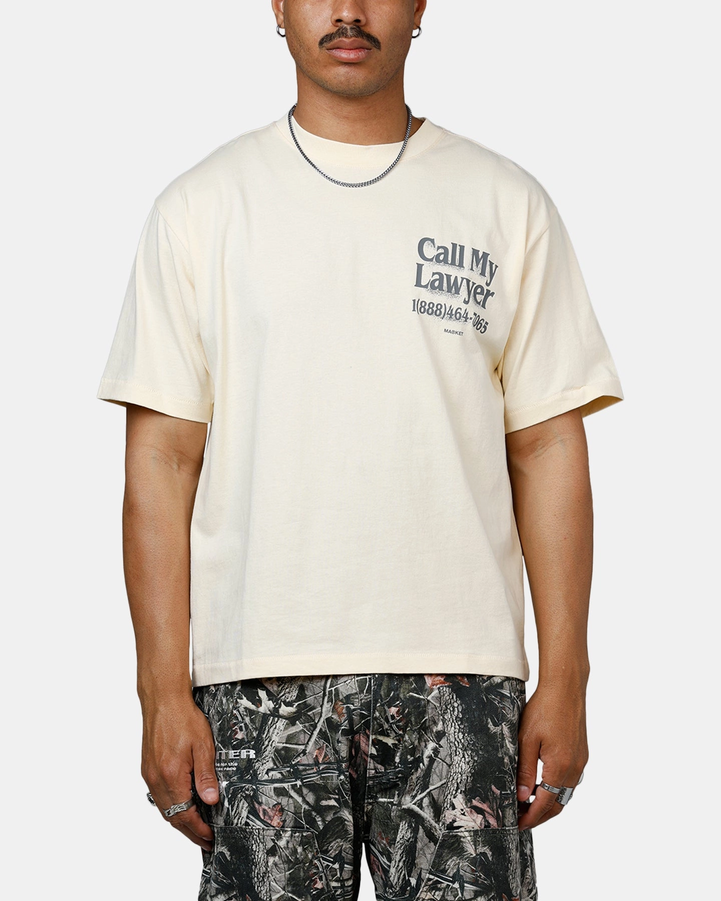 Ultraviolet Protection Finish Odor Resistant Material Market Call My Lawyer 3D T-Shirt Cream