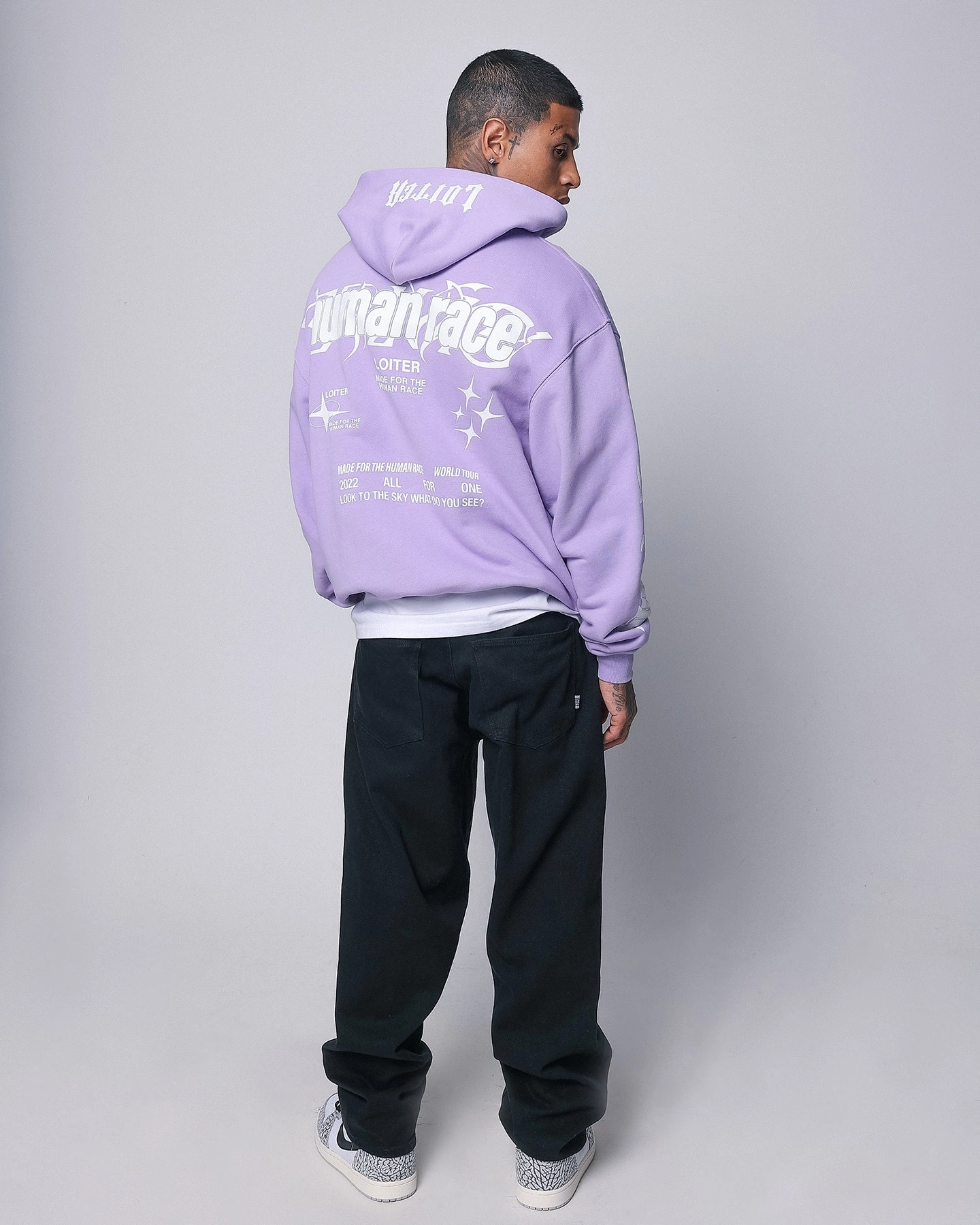 Loiter Rave Zip Hoodie Lilac LongLastingDurability