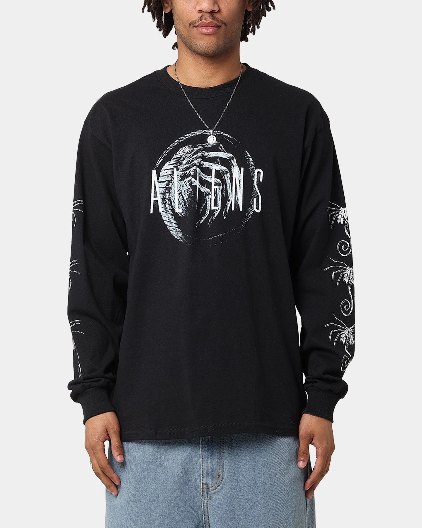 Goat Crew Aliens Long Sleeve T-Shirt Black AdvancedAirflowChannels