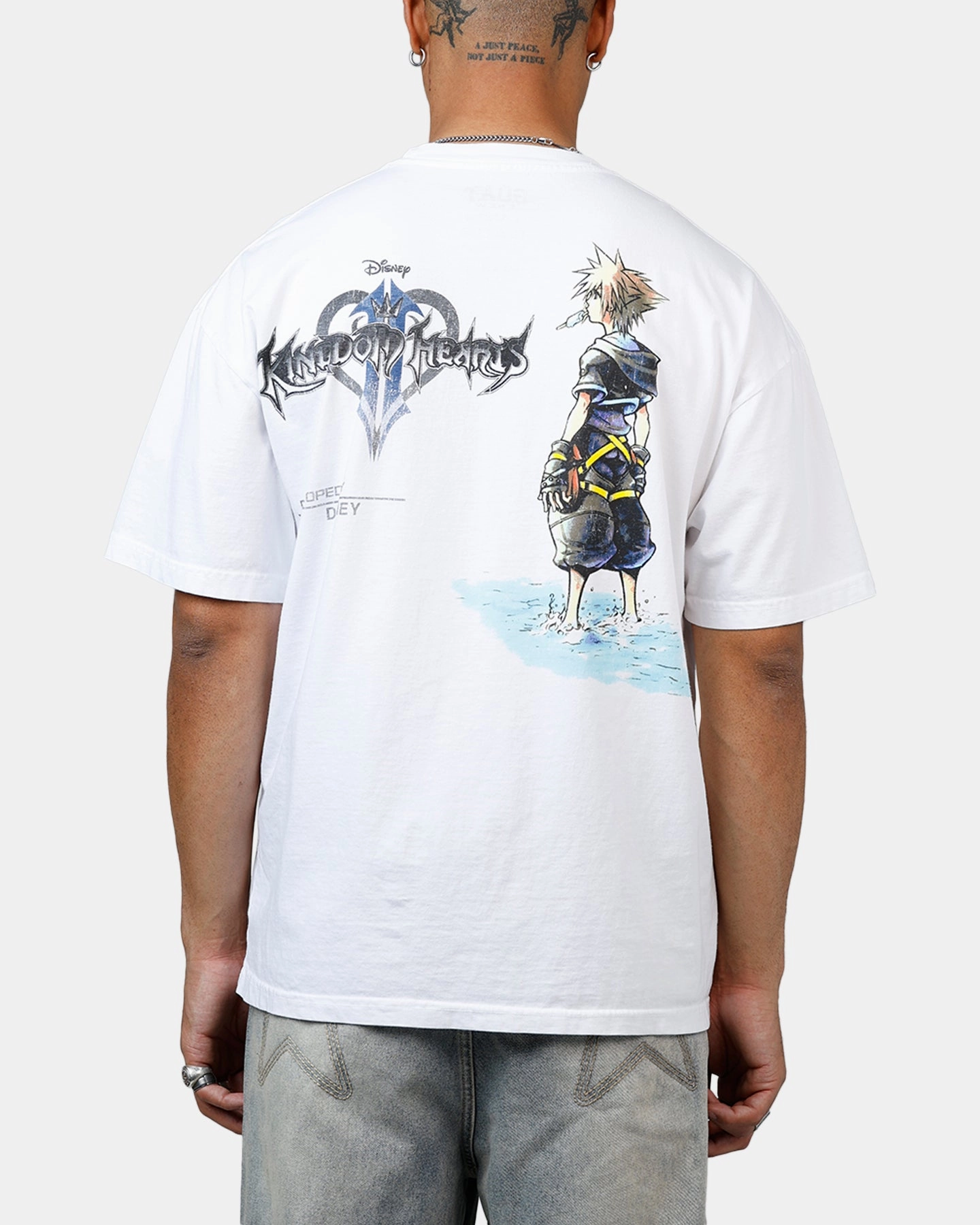 Goat Crew Disney Kingdom Hearts Disc Heavyweight T-Shirt White FasteningHood Lightweight Jacket
