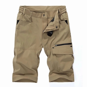Reflective accents West Louis? Multi-Pocket Tactical Cargo Summer Cotton Shorts