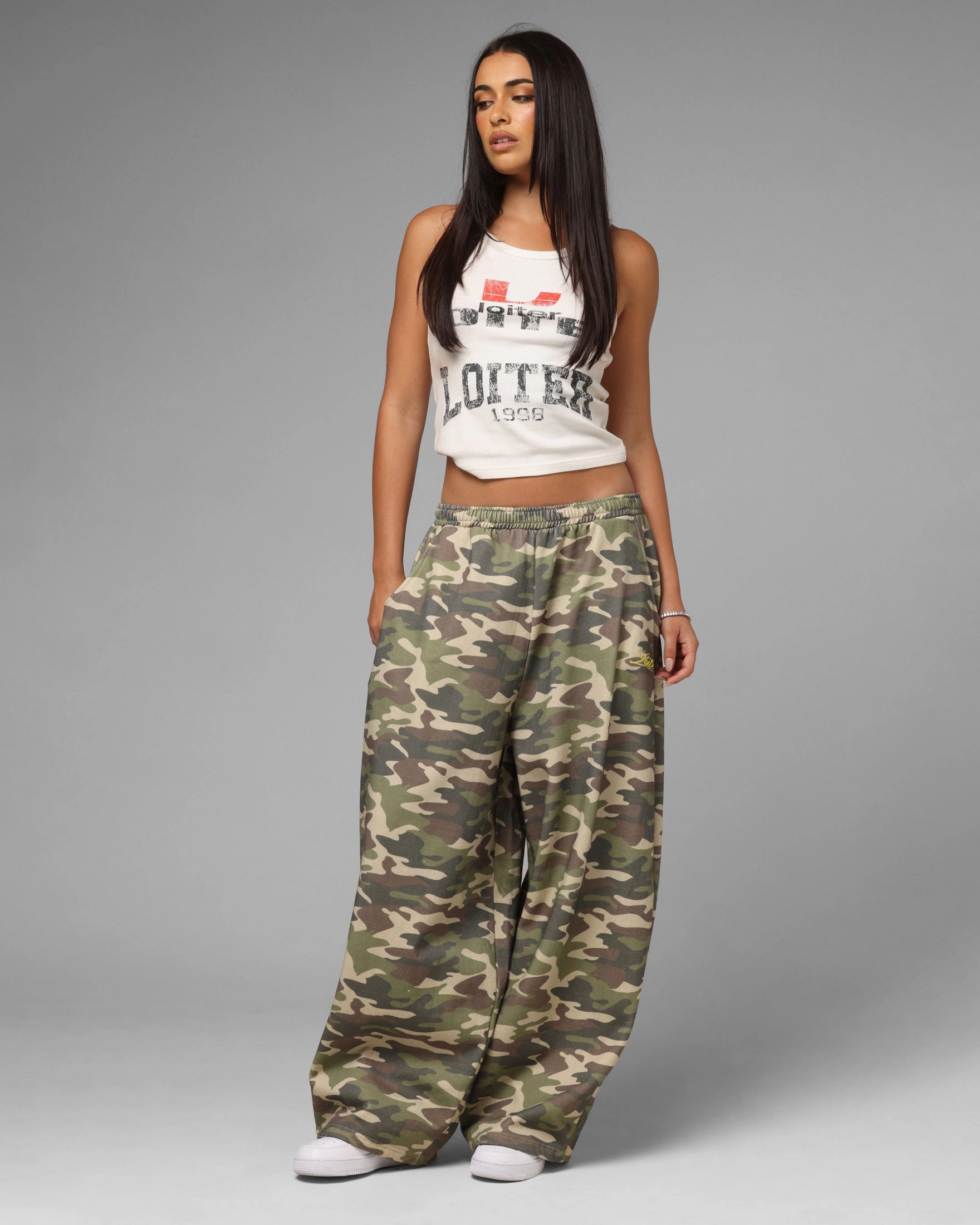 Hidden pockets Loiter Purity Sweatpants Camo