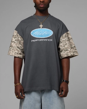 Loiter Rodeo T-Shirt Black/Camo ReinforcedHems FadeResistantTechnology