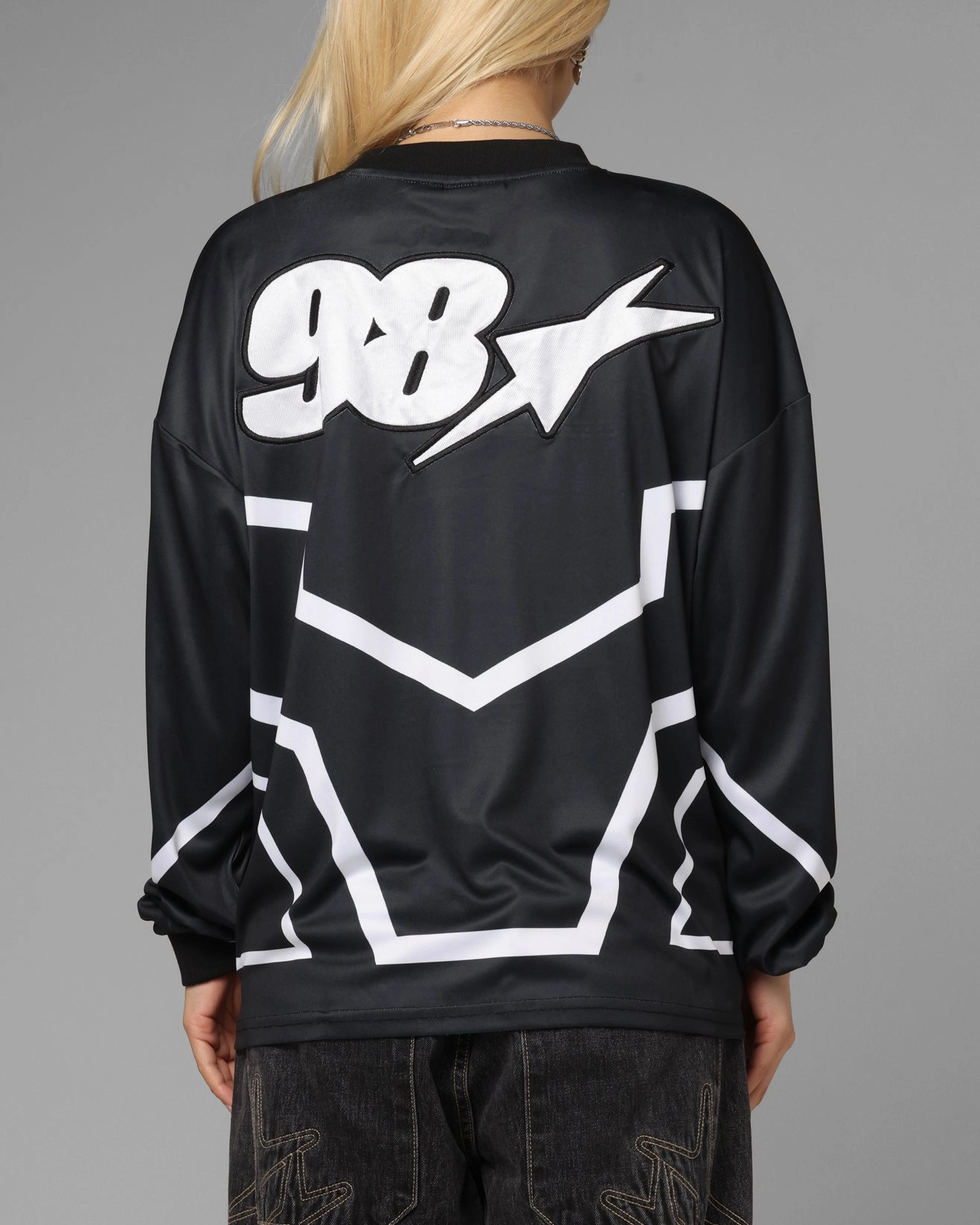 Loiter Thrill Racing Long Sleeve T-Shirt Black Adjustable Cuff System