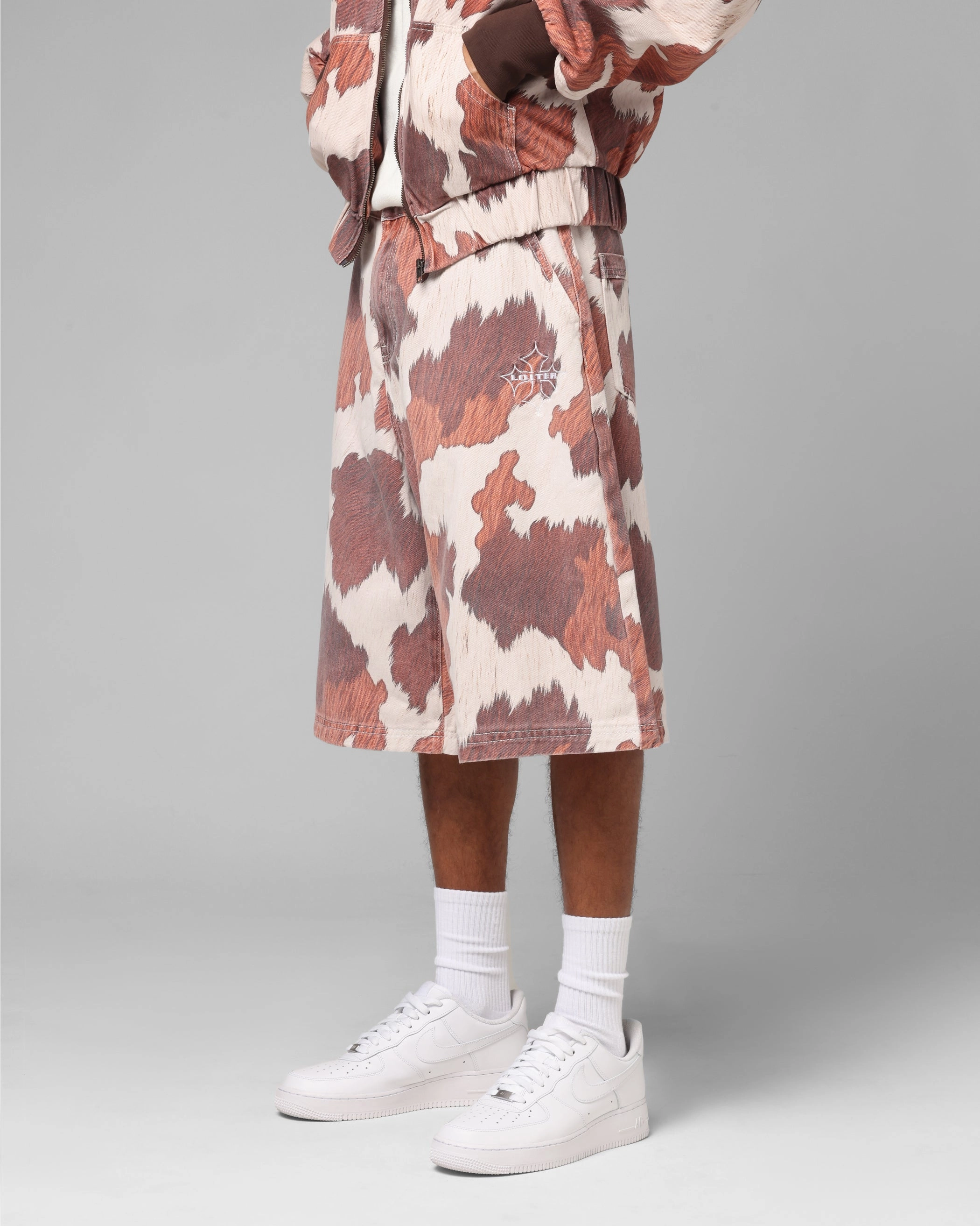 Flex Wear Design Loiter Hide Jorts Cowhide