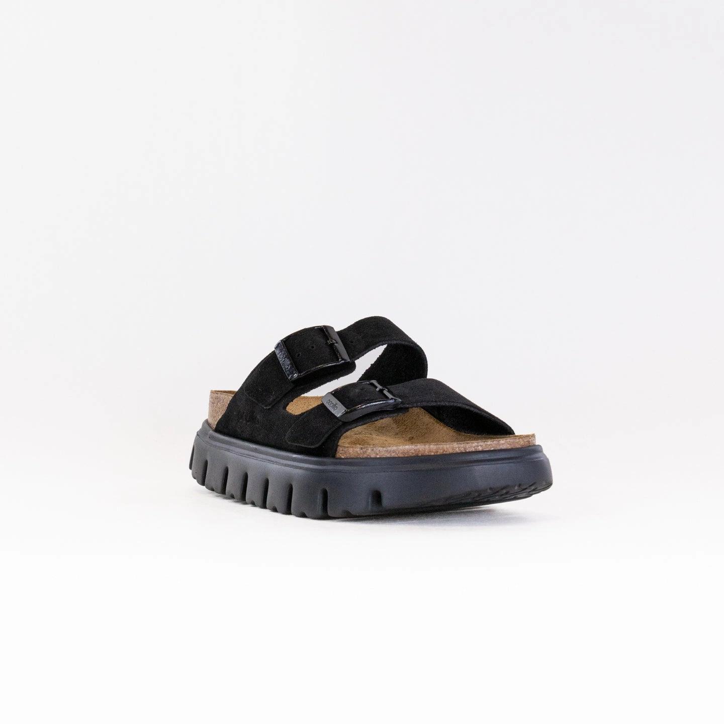 Birkenstock-Papillo Arizona Chunky (Women's) - Black Suede day trip