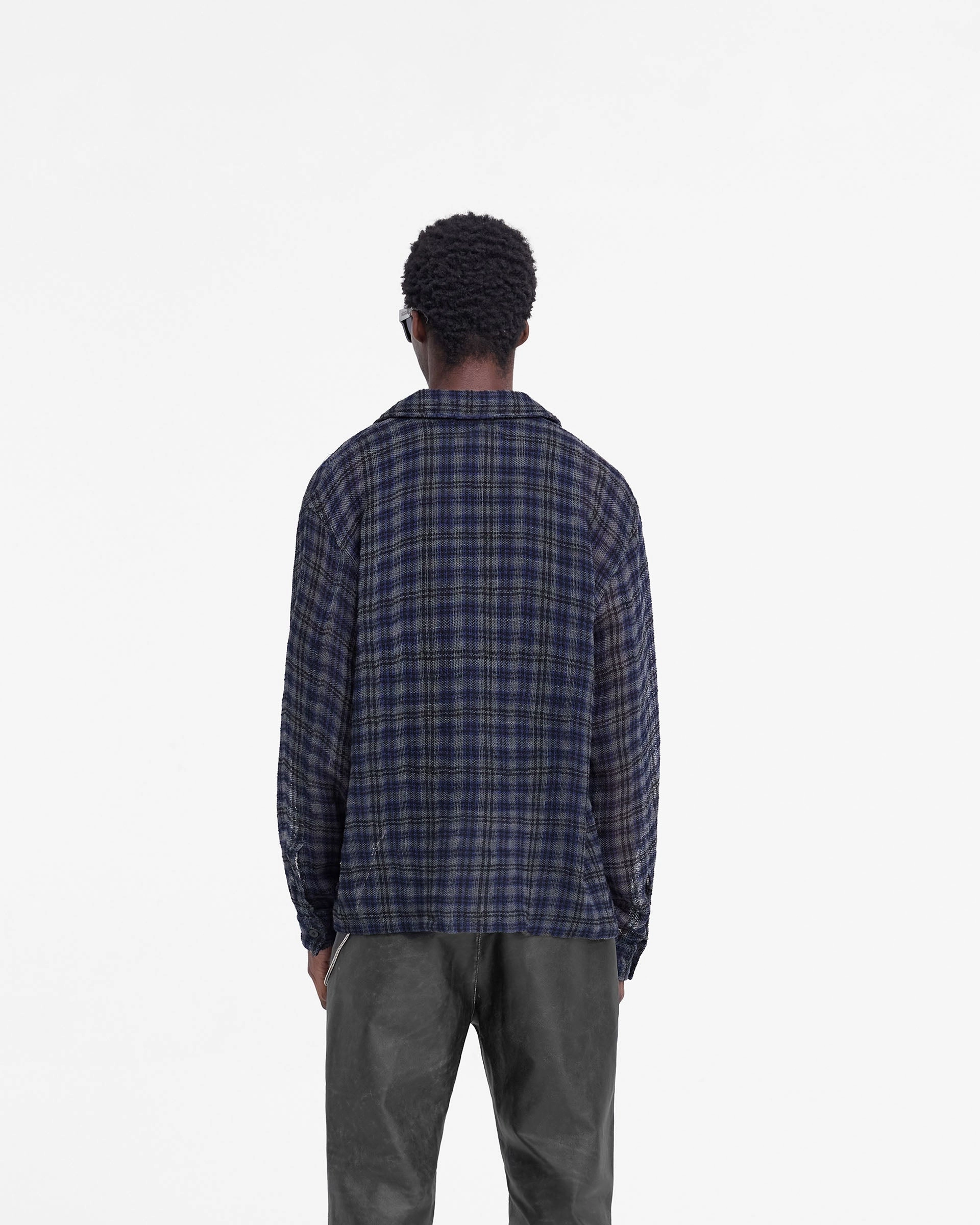 Check Flannel Shirt - Blue Check Festival Outfit