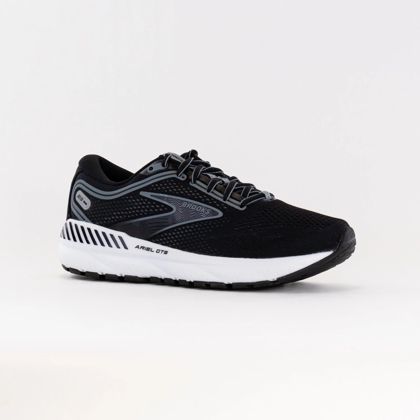 Brooks Ariel GTS 23 (Women??s) - Black/Grey/White disabled - athlete reinforced - heel - area shoes