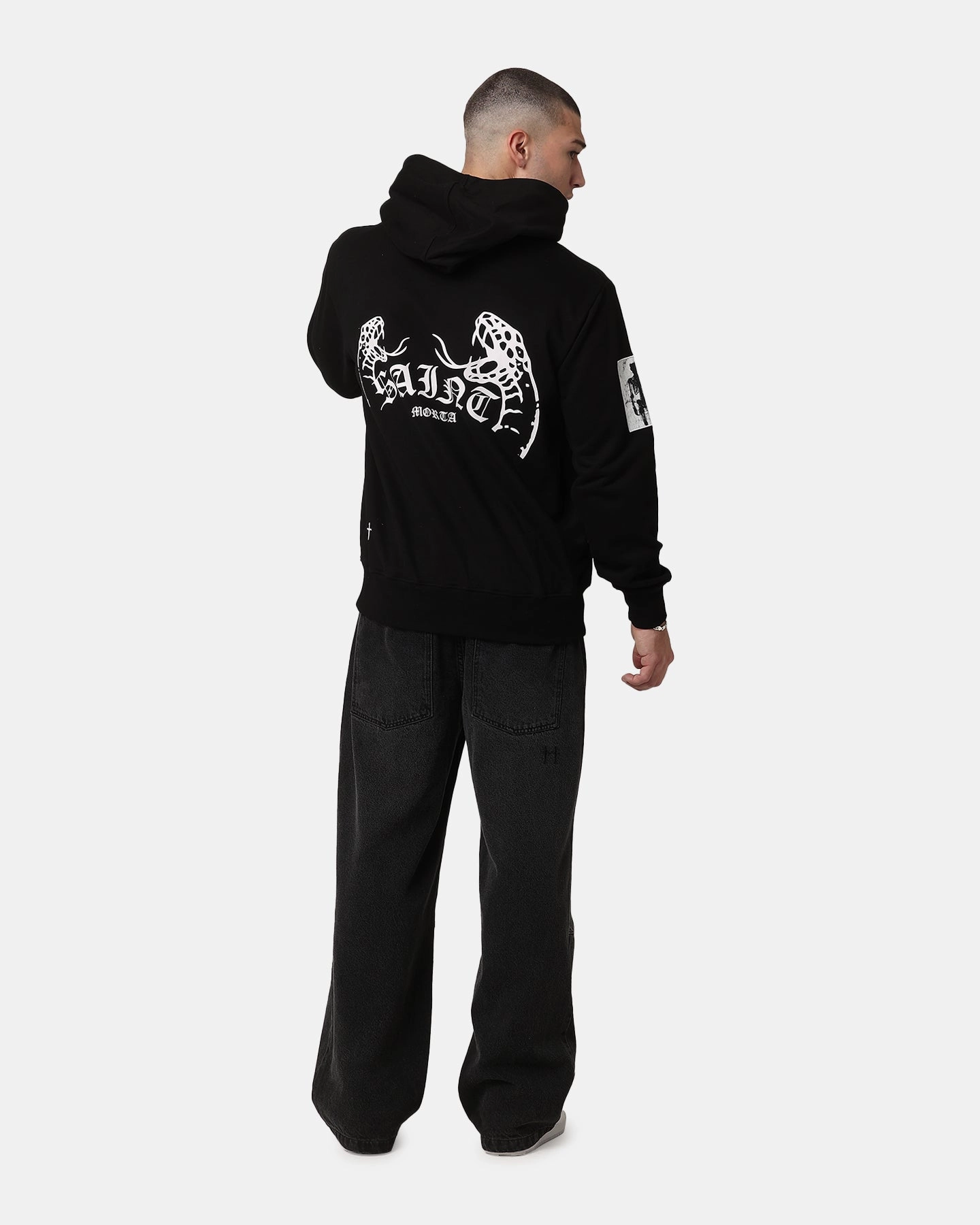 NonToxicCoating Thermoregulating Fabric Saint Morta Apocalypse Hoodie Black