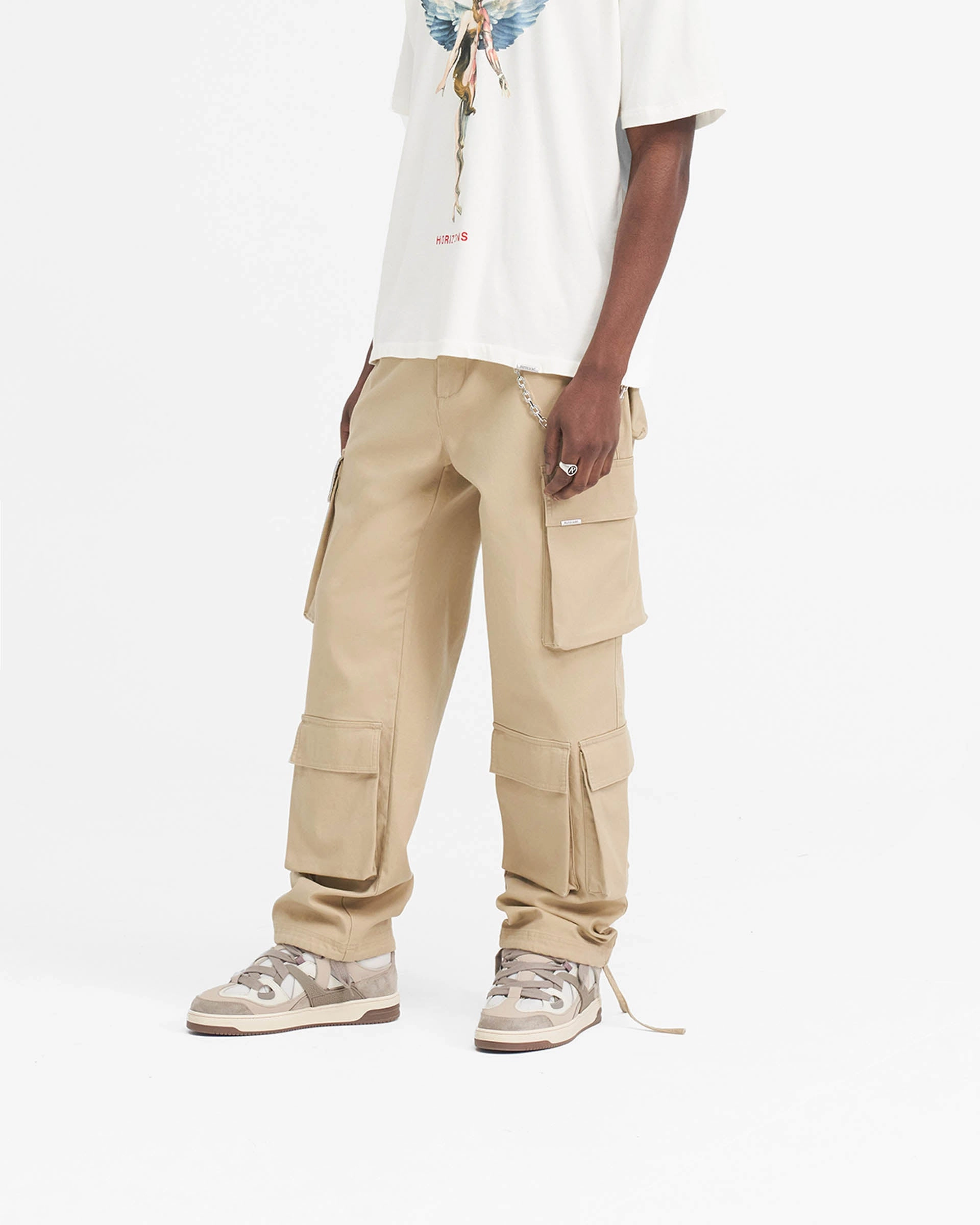Baggy Cargo Pant - Sandstone Layer-Friendly Performance Fit
