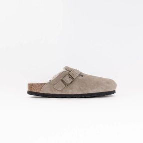 Relaxed Shoes Birkenstock Boston Shearling (Women's) - Taupe Suede