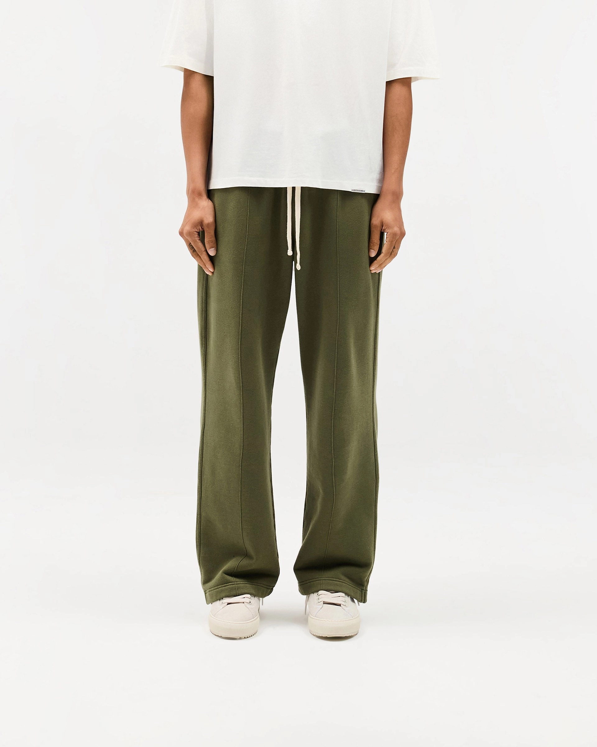Initial Sweatpants - Army Green LightweightWeave
