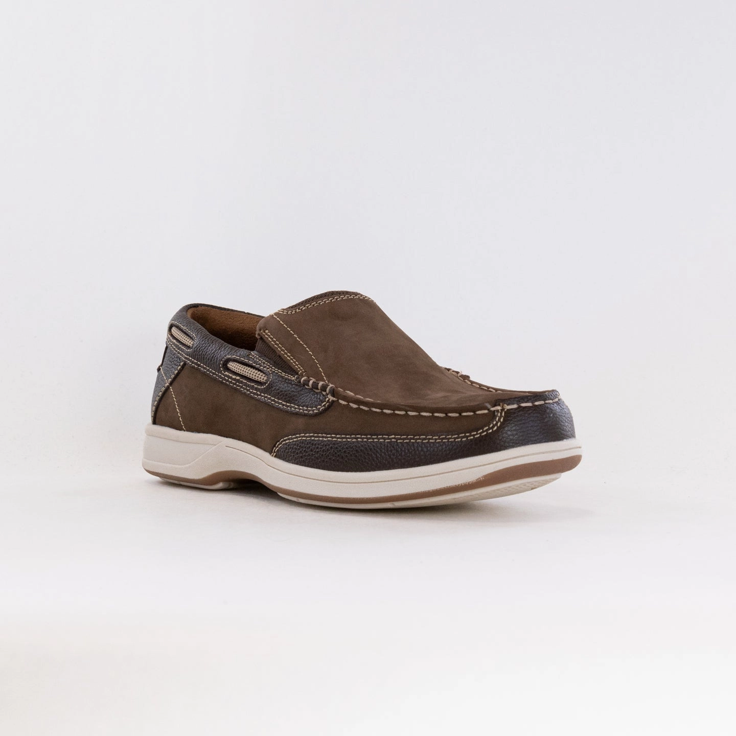 Step In Slip Ready Fit Florsheim Lakeside Moc Toe Slip On (Men's) - Brown Nubuck