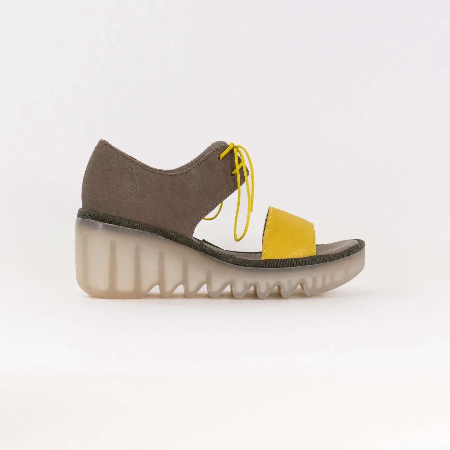 FLY London Crossover Sandals BILU465FLY (Women's) - Yellow/Khaki Cushioned Comfort