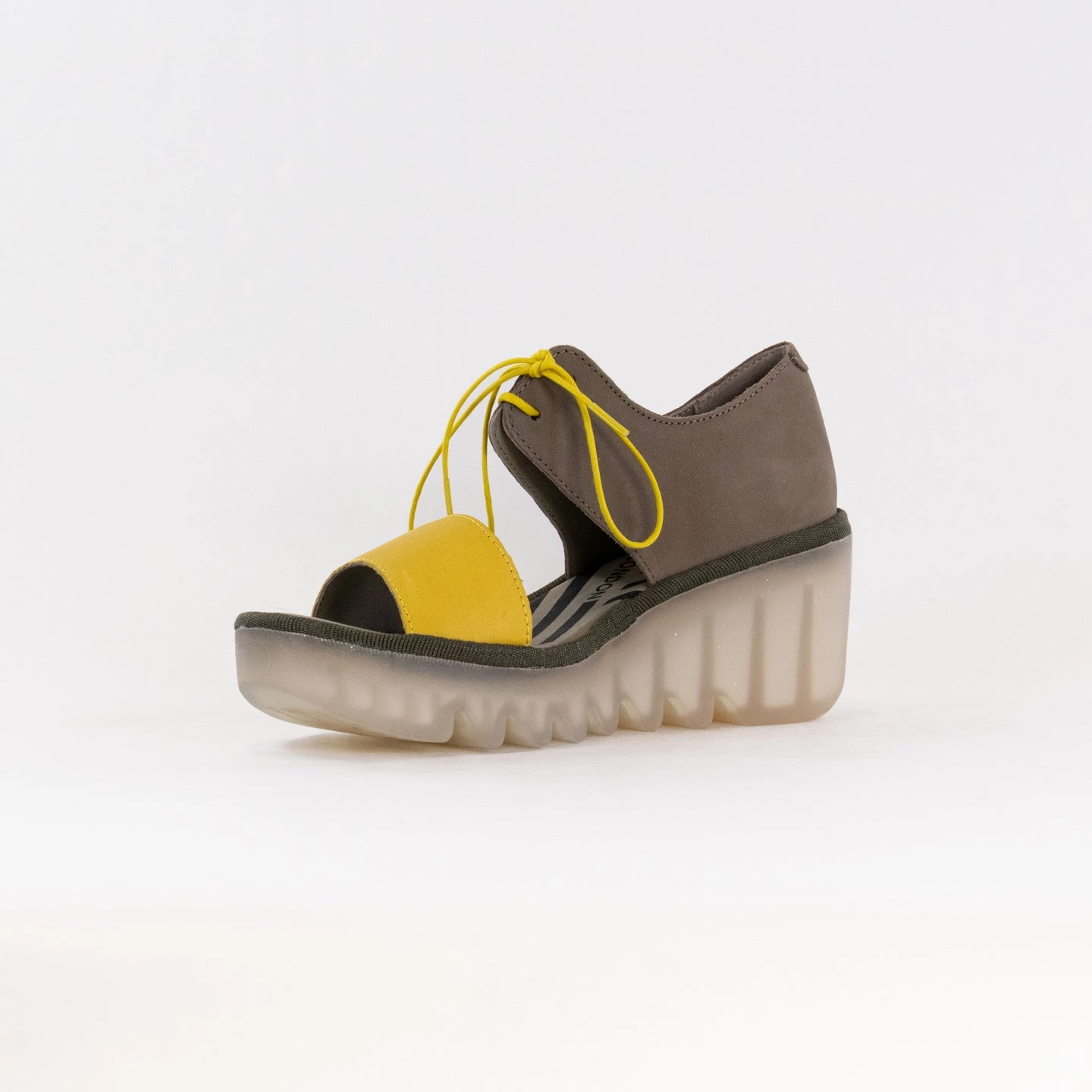 hollow design Flexible Midsole FLY London Crossover Sandals BILU465FLY (Women's) - Yellow/Khaki