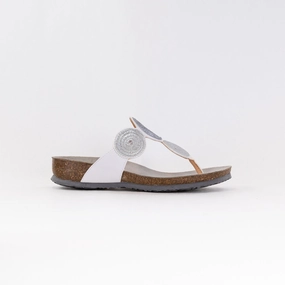 Thong Style Think Julia Sandal 372 (Women's) - Bianco/Kombi