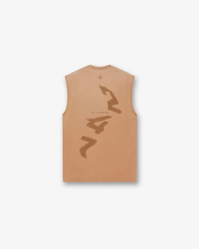 247 Motion Oversized Tank - Rust Smooth Jersey Texture