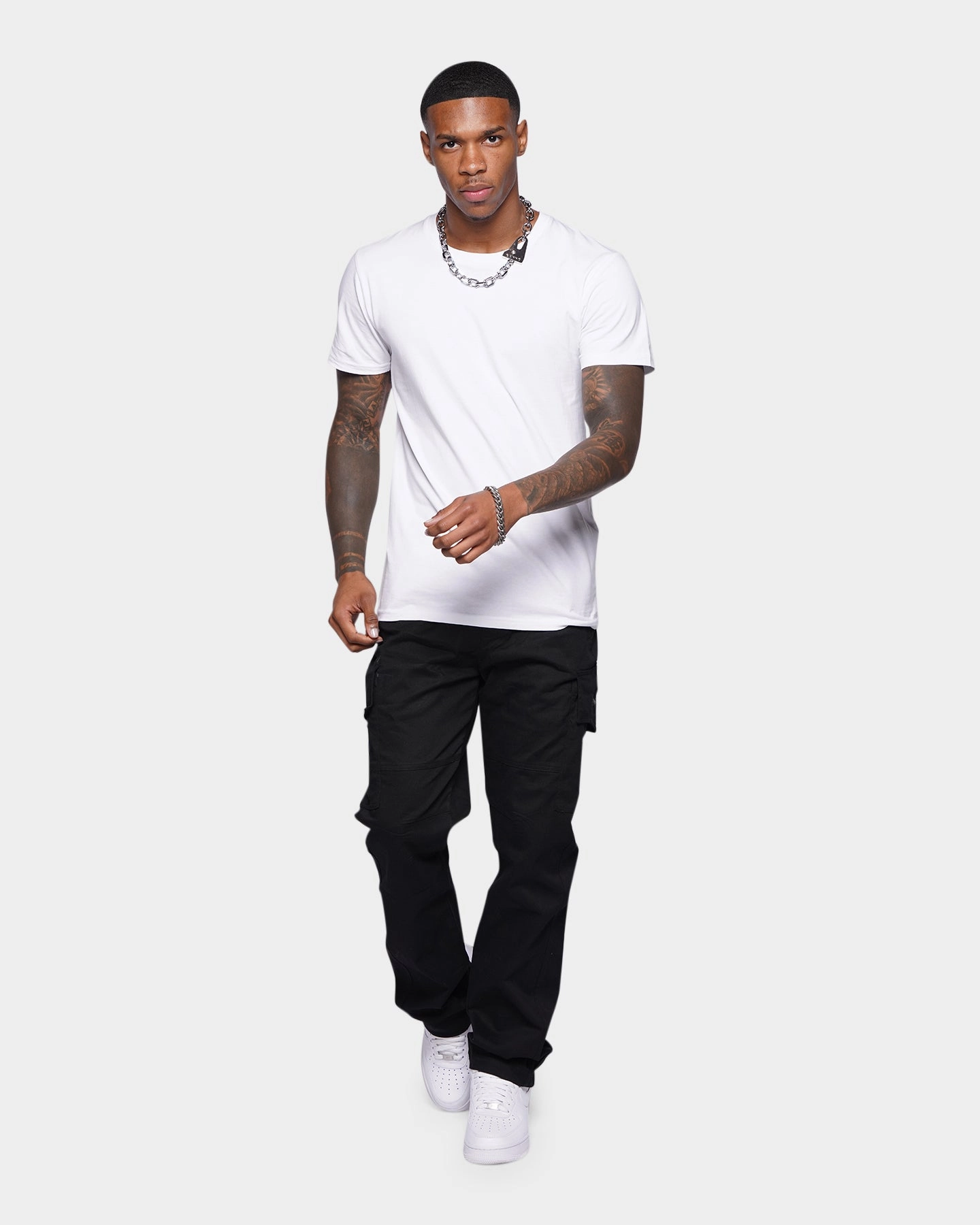 XXIII Seb Cargo Pants Black Simple Cut Go Anywhere